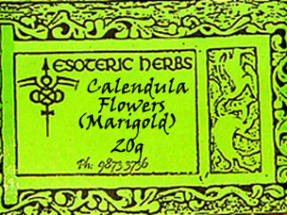 Calendula flowers label