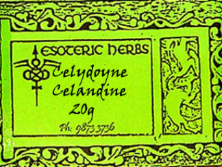 Celydoyne/Celandine herb label