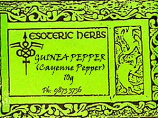 GUINEA PEPPER (Cayenne Pepper) 10g label