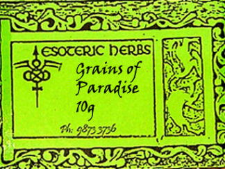 Grains of Paradise label