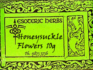 Honeysuckle flowers label