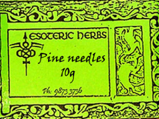 Pine needles label